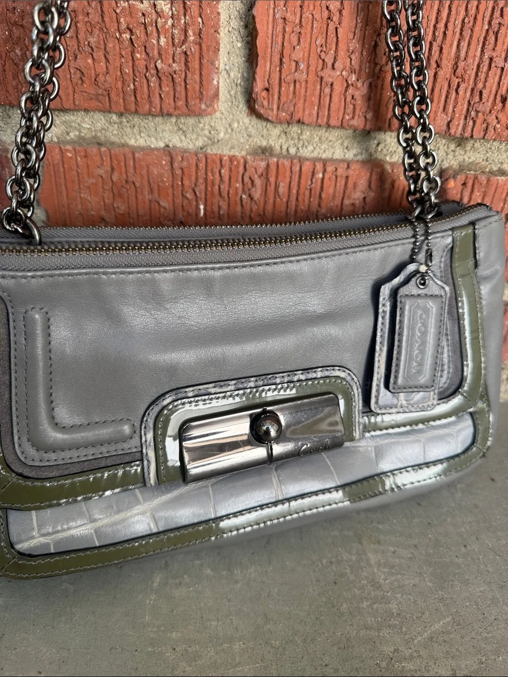 Coach Croc Leather Bag